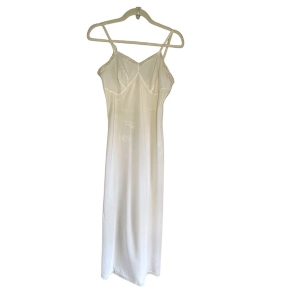 Vintage Maxi Slip Dress With Lace Trim Size 34 Medium - Picture 2 of 11